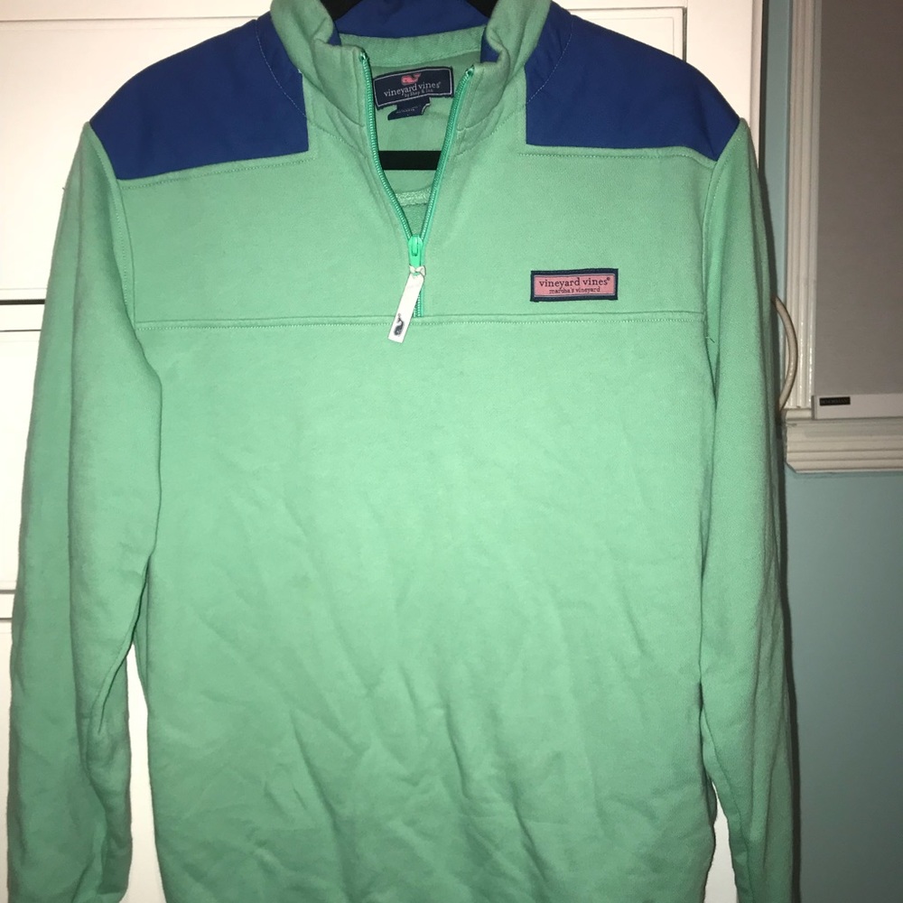 Green and Blue Vineyard Vines Men’s Shep Shirt